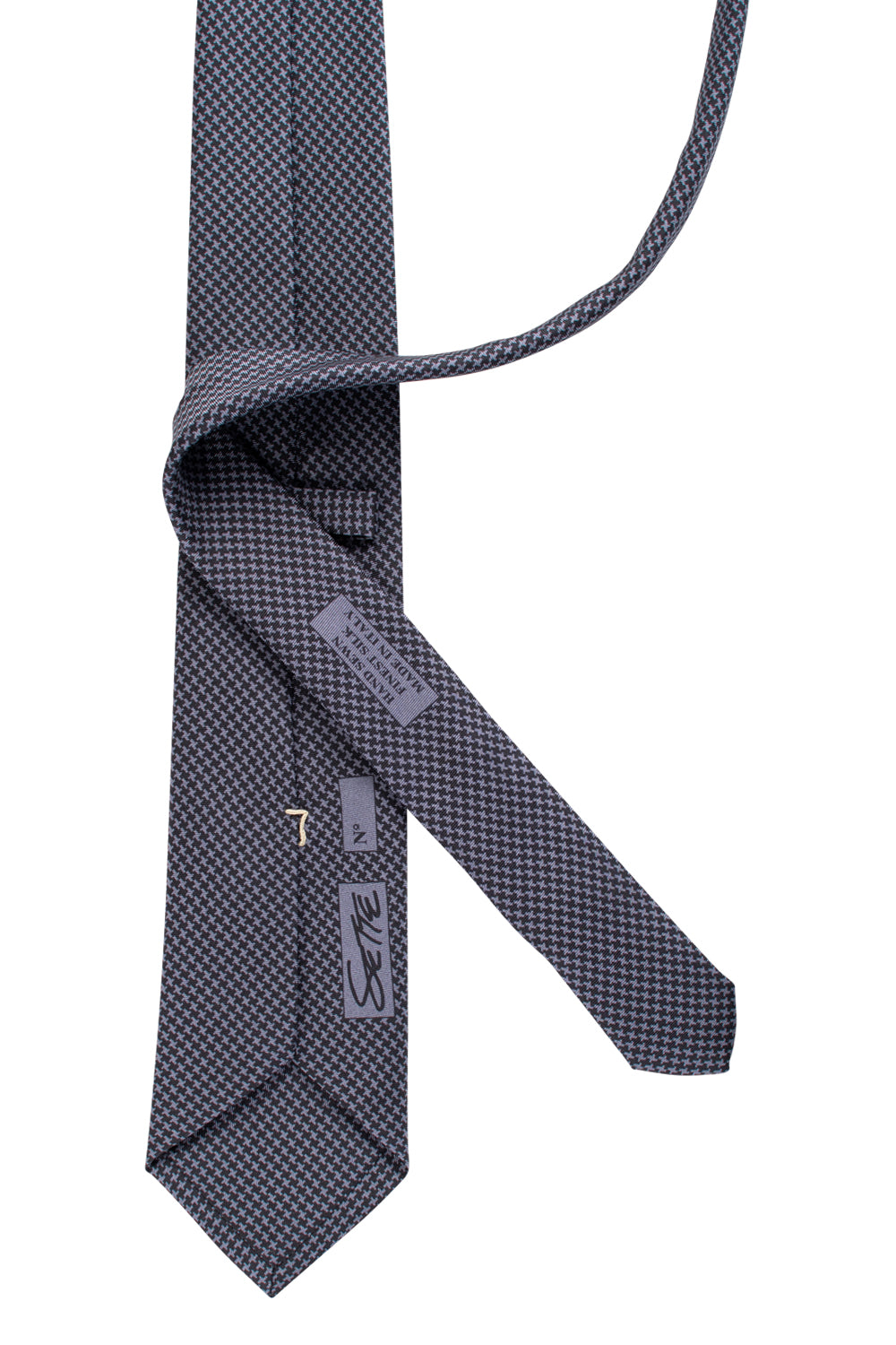 Gatsby Houndstooth - Premium Italian Silk Neckties by Sette Neckwear