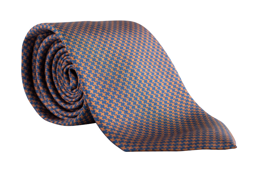 Irvine Houndstooth - Italian Silk & Wool Neckties - Sette Neckwear