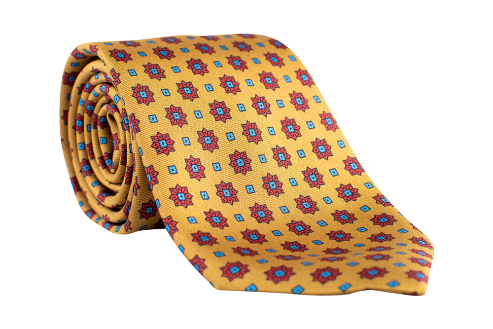 Gold Coast Medallion - Handcrafted Luxury by Italian Silk Neckties