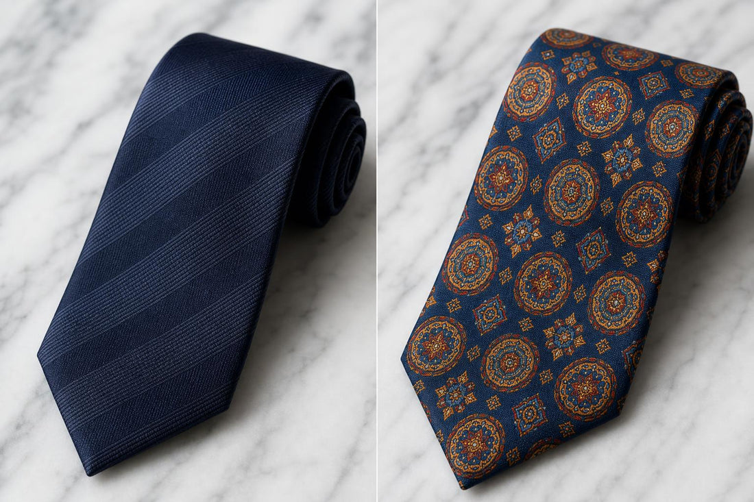 Printed Silk vs. Woven Silk: Which Necktie Is Right for You