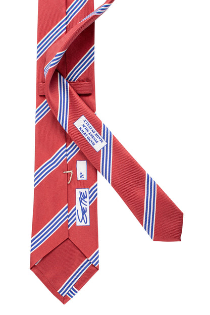 "Diplomat"- striped Printed Twill