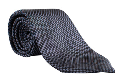 Gatsby Houndstooth - Premium Italian Silk Neckties by Sette Neckwear