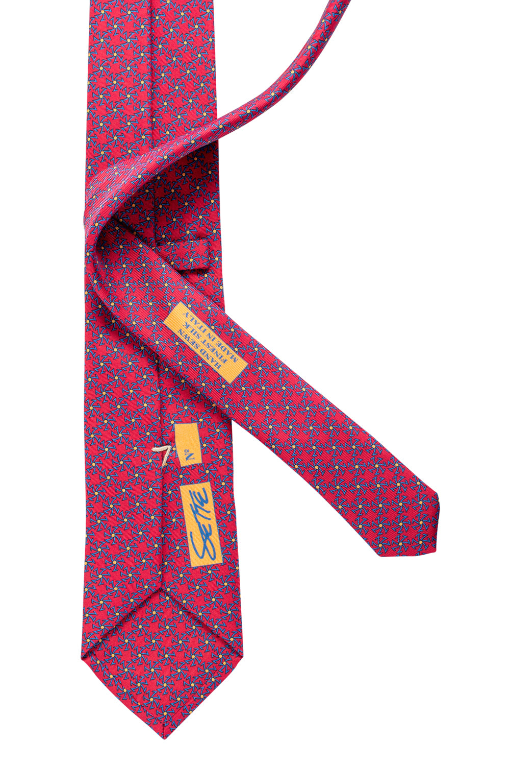Rebel Premium Silk Neckties - Sette Star Printed - AAA Italian Silk