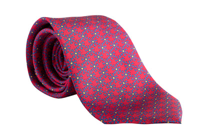 Rebel Premium Silk Neckties - Sette Star Printed - AAA Italian Silk