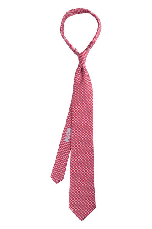 Premium Italian Silk Neckties - Buckeye Houndstooth - Sette Neckwear
