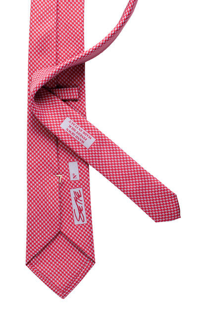 Premium Italian Silk Neckties - Buckeye Houndstooth - Sette Neckwear
