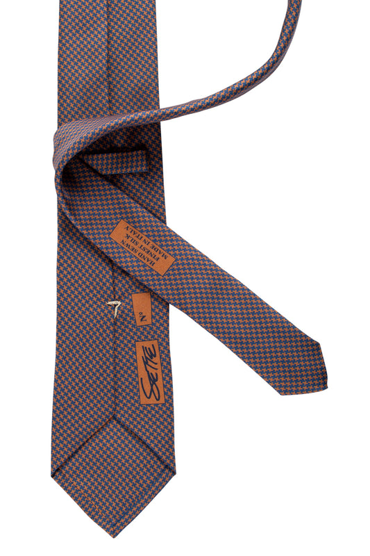 Irvine Houndstooth Silk & Wool Necktie